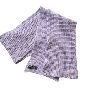 Coach Lilac Knit Winter Scarf Wool/Rayon/Cashmere blend 60”x7”